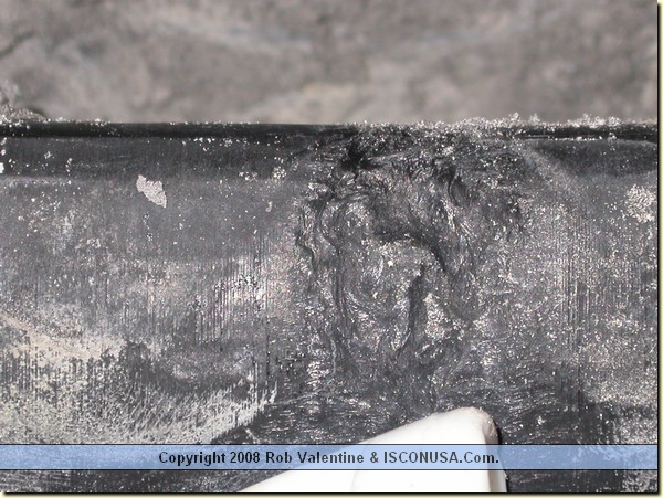 1st valve damage to plug half